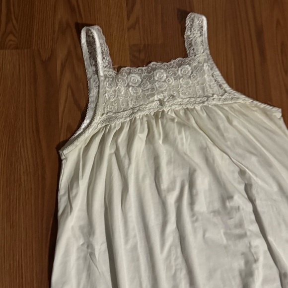 Christian Dior Vintage Lace Trim Night Gown Size M Designer Cozy Classic Sleep - Picture 2 of 9